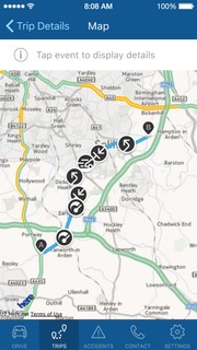iOS App, Trip Map